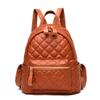 Bag Women's Plaid Backpack Summer New Women's Backpack ins Trend Embroidery Thread Rhombus Student Backpack