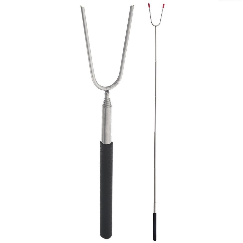 Steel extendable campfire stick, 24.5-86 cm