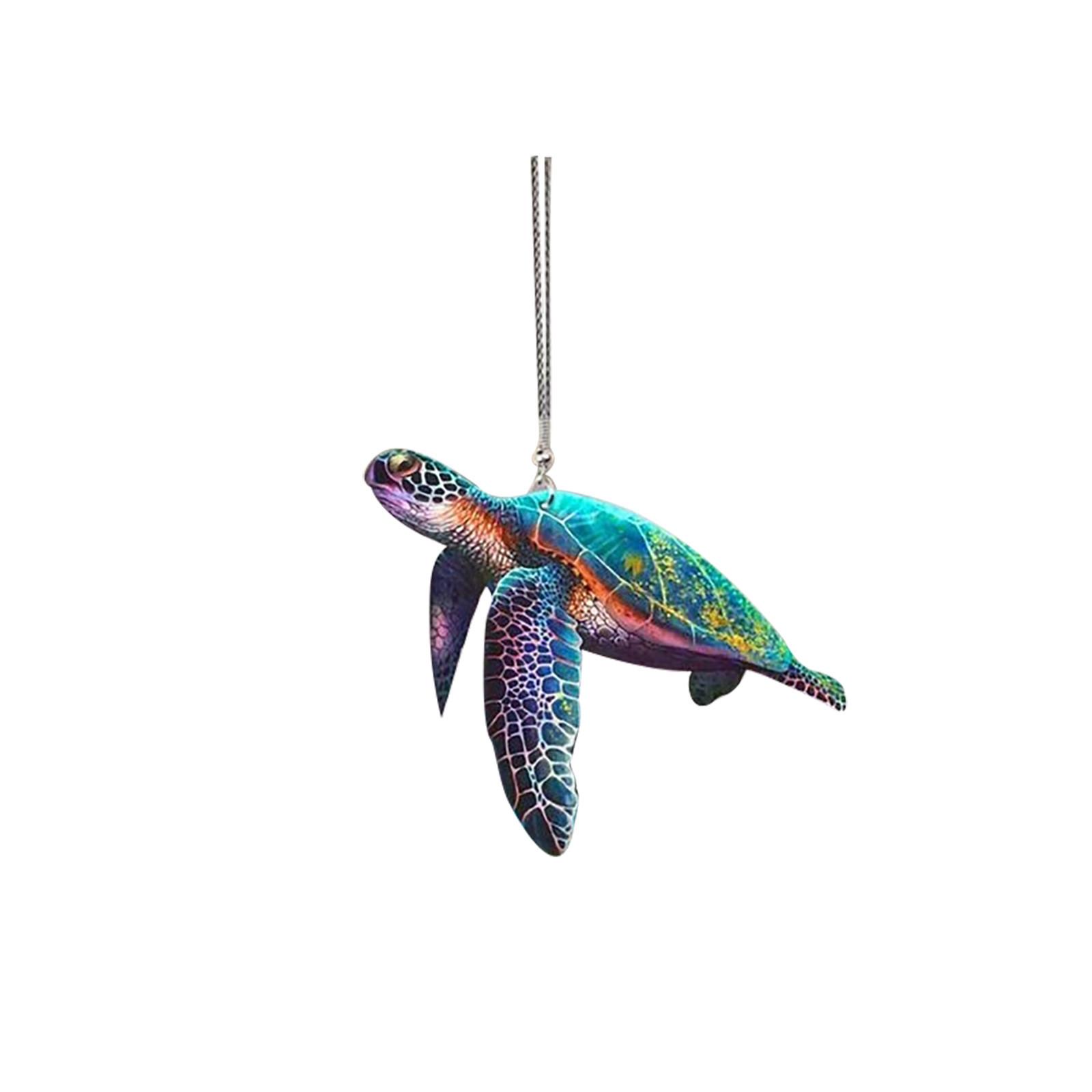 

Мама-морская черепаха с детским орнаментом, милое украшение для автомобиля, подвесное украшение в виде черепахи
