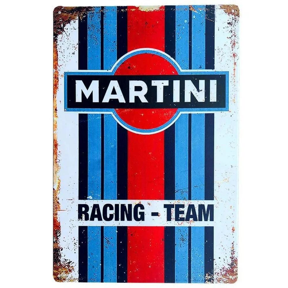 Decorazioni Retro per Bar & Garage - Segnali Metallici da Corsa Esso Gulf Camel, Targhe Poster Olio Motore per Man Cave & Parete del Club