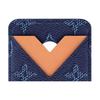 Louis Vuitton Magnetic Card Holder Ocean Monogram Heritage Canvas Men Wallets Blue M26946