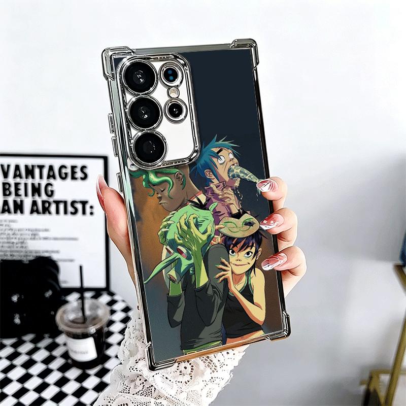 

G-Gorillaz Anime Soft Phone Case For Samsung Galaxy S26 Ultra S25 Edge S24 FE S23 Plus S22 S21 + S20 Plating Anti-Fall Fundas Samsung S24 FE