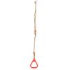 A Pair of Adjustable Plastic Children Swing Gym Fitness Exercise Sports Hanging Ring with Rope Red