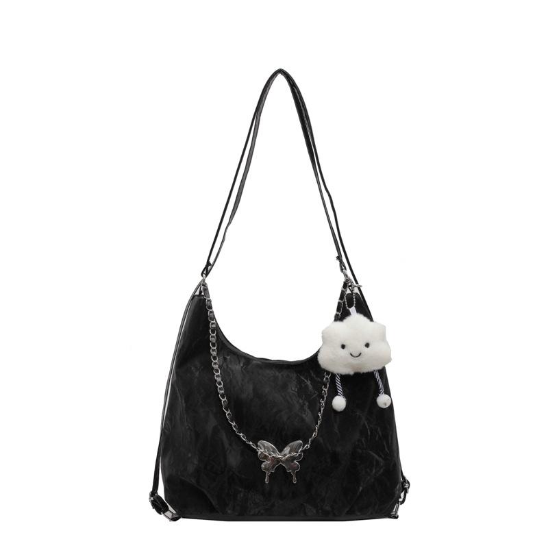 Casual Soft Surface Large Capacity Tote Bag 2025 New Summer Work Bag Fashion Chain Shoulder Messenger Bag