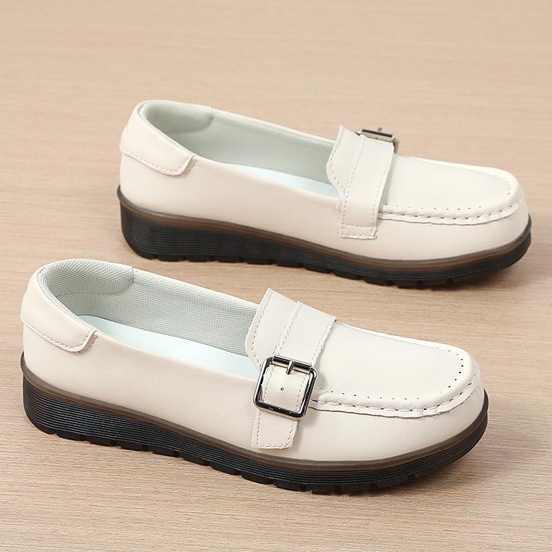 Fashion New Womens PU Leather Loafers Shoes Daily Womens Flats Ladies Shoe Female Spring  Casual Slip on Shoes Luxury Loafers