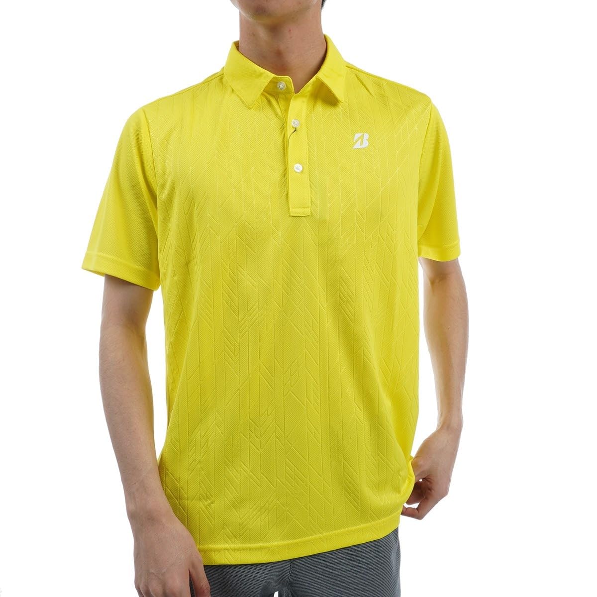 

Bridgestone Golf Men s Short Sleeve Golf Shirt, 3GA01A, Yellow