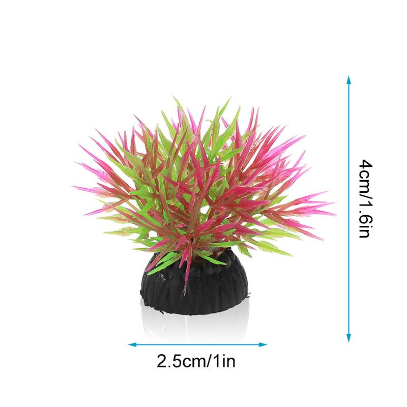 3Pcs/Pack Fish Tank Flower Plastic Home Decoration Accessories Simulation Grass DIY Aquarium Decoration Artificial Plant