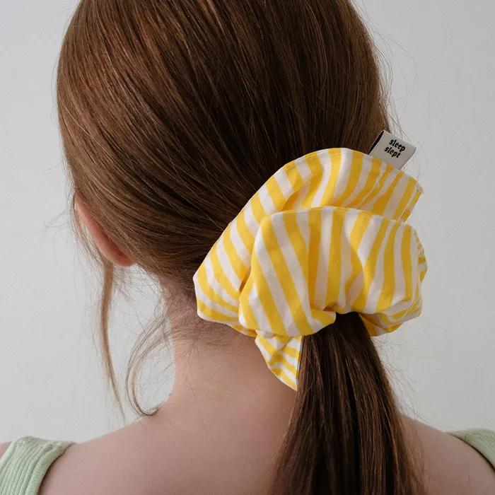 Cotton Striped Scrunchie (3 Colors)