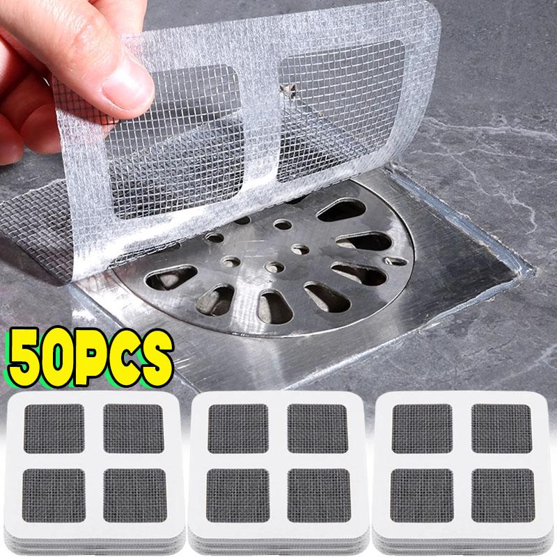 

Одноразовый сетчатый фильтр для сбора волос, противоблокирующий фильтр, наклейка на слив в полу, крышка для душа, кухонная раковина, пробка для фильтра