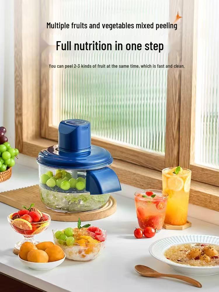 Electric Automatic Fruit & Vegetable Peeler: Peels Garlic, Grapes, and More!