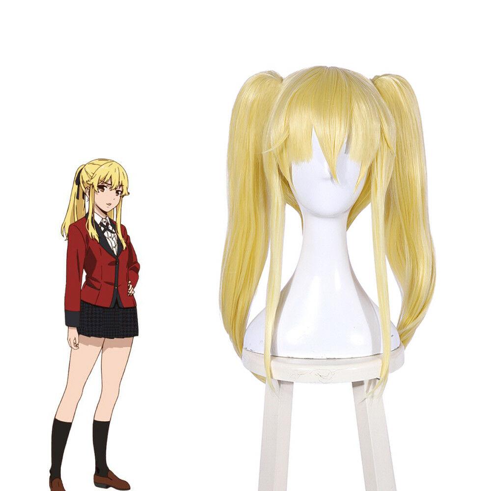 Kakegurui Jabami Yumeko Meari Kirari Yumemi Runa Lange Cosplay Party Haare Perücken in lebendigen Farben
