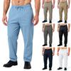 Pánská kombinéza Stahovací vícekapsové ležérní kalhoty Turistické kalhoty Bavlněné keprové kalhoty