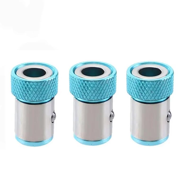 1/3 Stück Universal 1/4 Batch Kopf Farbige Magnetspule Metall Schraubendreher Kopf Positionierung Magnetisierer Elektrowerkzeug Zubehör Set