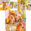 Adorable Capybara Turtle And Bee Plush Keychain Cute Cartoon Accessory For Keys