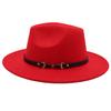 Suit Top Hat American Drama Belt Buckle Jazz Hat Men And Women Felt Hat Woolen Hat Big Brim Fedora Hat Jackson