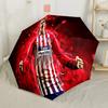 Player Celebration Portable Automatic Umbrella Folding Umbrella with 8 Ribs Lightweight for Outdoor Daily Use Compact Folding Umbrella Spiritual Gift