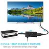 AV-zu-HDMI-kompatibler Konverter, RCA-zu-HDMI-kompatibler Audio-/Video-Konverter-Adapter, unterstützt 1080p NTSC/PAL für Set-Top-Boxen