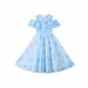 Loose Girls Chiffon Floral Dress Teenagers Children Princess Dress Summer Kids Dresses  Students