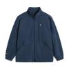 Li Ning Sports Lifestyle Series Casual Minimalist Solid Color Stand Collar Zipper Fleece Jacket Men Jacket Dark-Blue AWDU703-6