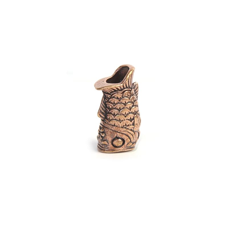 Koinobori Brass Knife Beads Carp Koi Fish EDC Outdoor DIY Paracord Woven Lanyard Pendants Umbrella Rope Bracelets Accessories