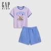 GAP Boys' Logo Bear Print Short Sleeve Set