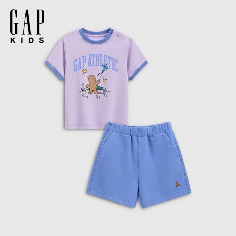 GAP Boys' Logo Bear Print Short Sleeve Set