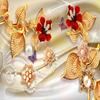 Wallpaper 3d Stereo Jewelry Flowers Wall Mural Living Room Tv Sofa Luxury Home Decor Wall Papers For Walls