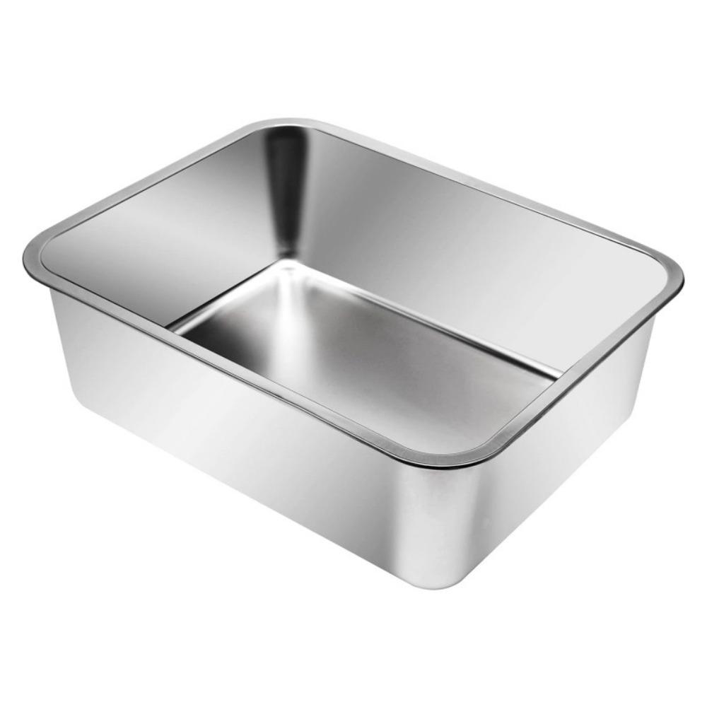 70cm Stainless Steel Cat Litter Box Extra Large Sandbox for Cat Thickened Cats Toilet Easy Clean Pet Products Supplies