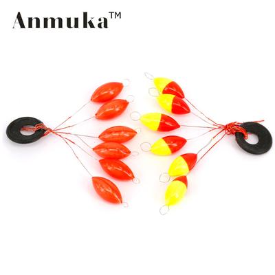 Fluorescent Yellow & Red Seven-Star Oval Fishing Float