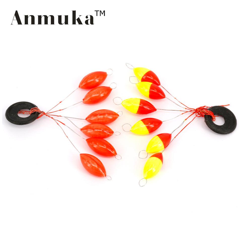 

Fluorescent Yellow & Red Seven-Star Oval Fishing Float Fluorescent Red No.4 (6 pcs)