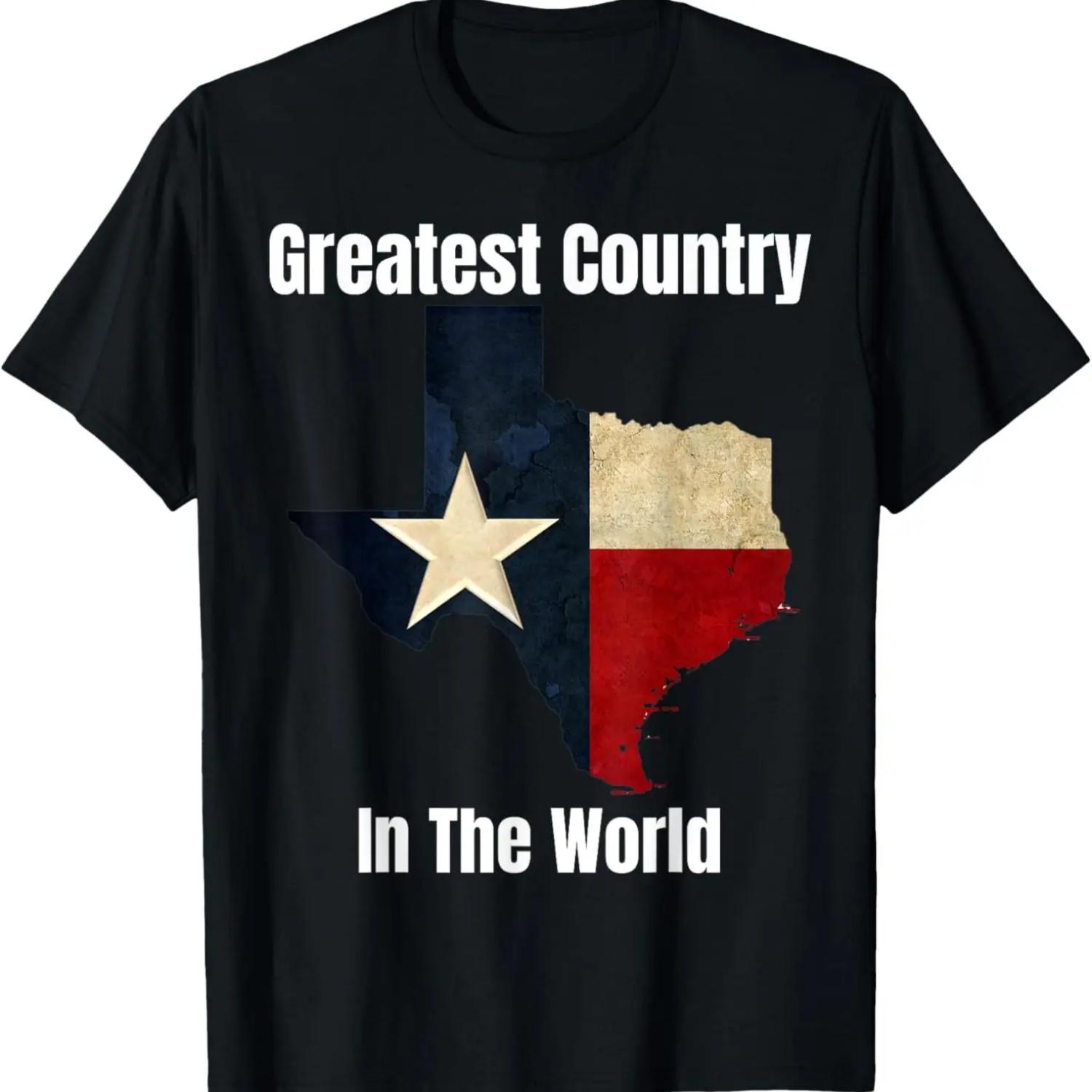 

The State Of Texas Is The Greatest Country In The World Gift T-Shirt XXXXXL чорний