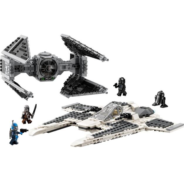 LEGO Star Wars 75348 Мандалорианский истребитель "Клык" против TIE-перехватчика