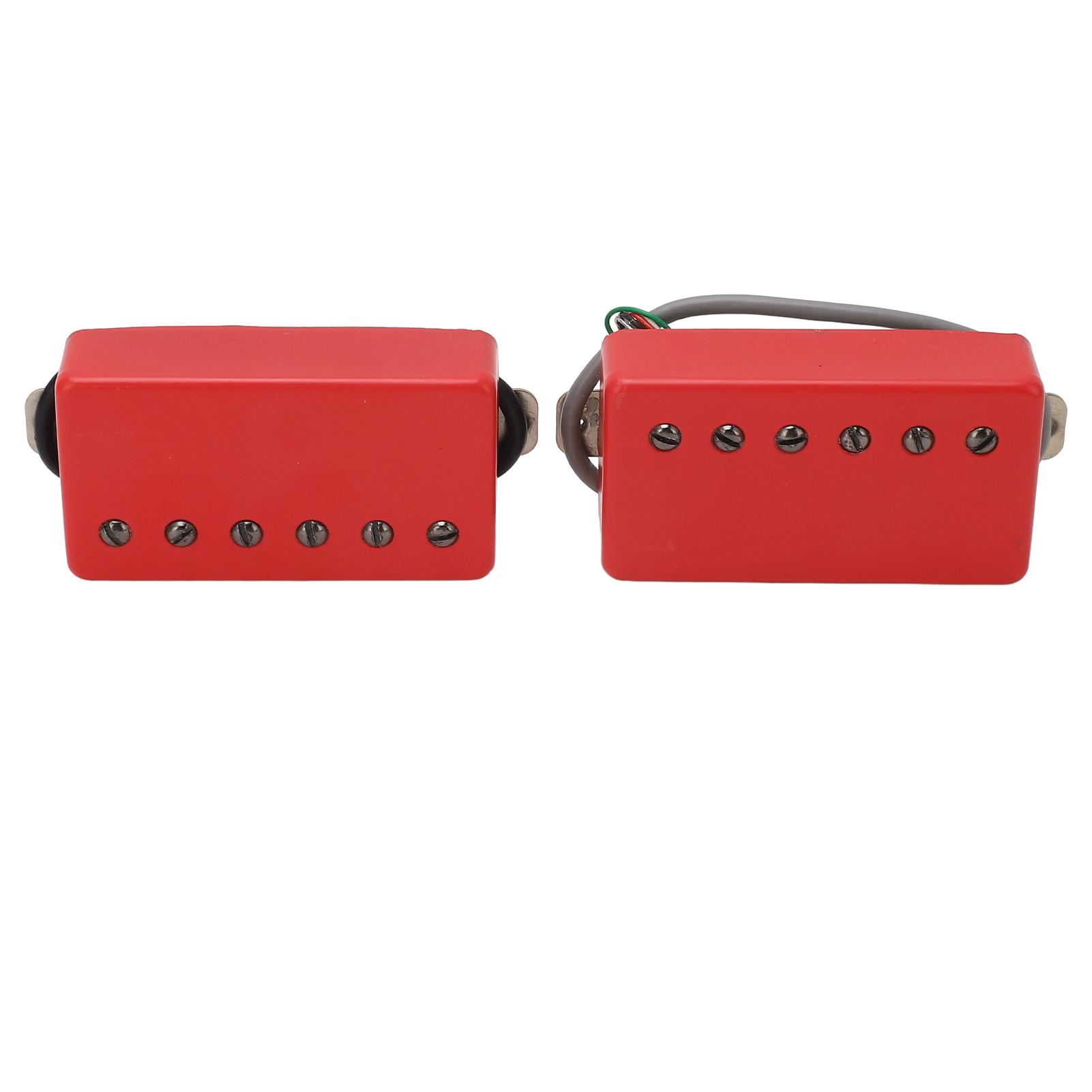 

Гітарний звукознімач Humbucker, подвійна котушка, Alnico 5, для електрогітари в стилі LP, запасні частини, матовий, GMB228, червоний