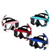 Adult Diving Goggles and Snorkel Set with HD Lenses, Wide Vision, Large Frame, Liquid Silicone, Tempered Glass PC Framed Glass Mirror