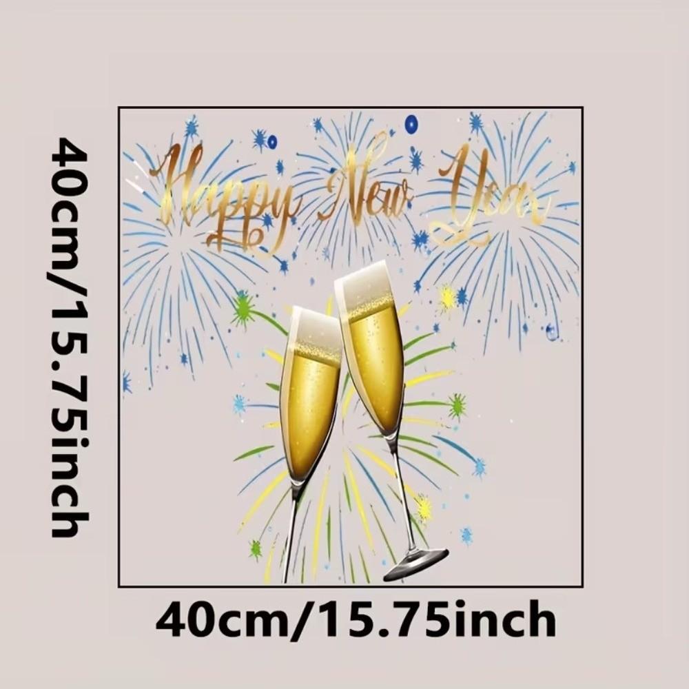 New Spring New Year Window Sticker PVC Self Adhesive Festival Party Sticker Electrostatic Glass Sticker Window Decoration