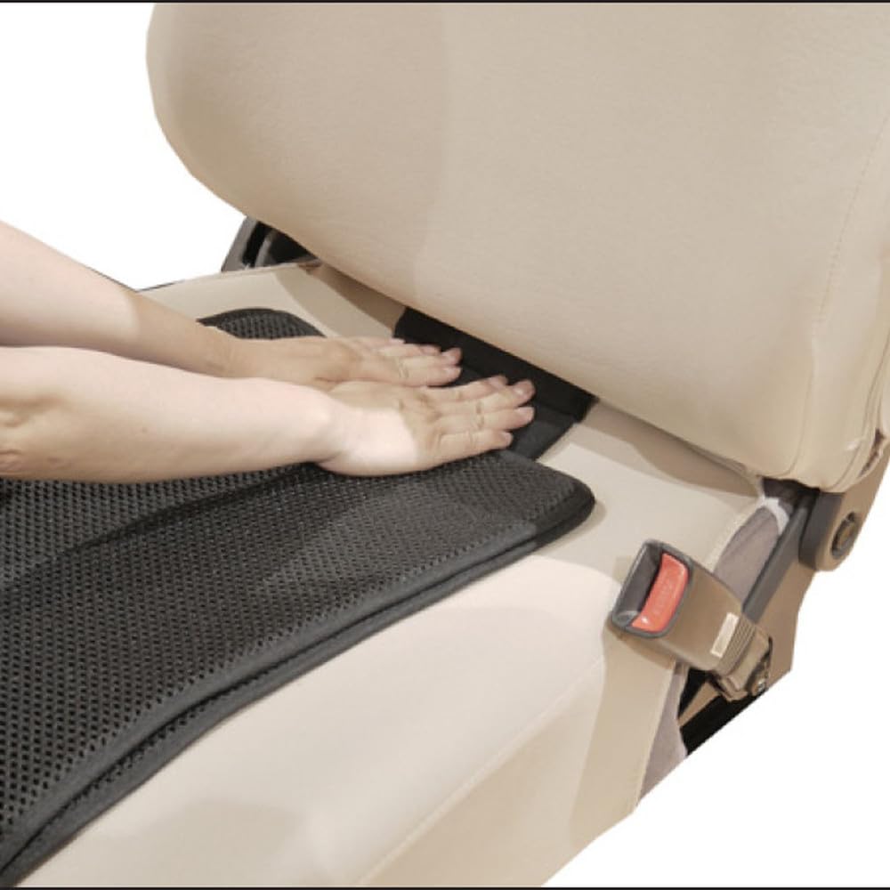 BONFORM Refreshing Mesh Slim Double Padded 375 x 1210 x Cushion, Size 7mm, Color Black, 5857-27BK