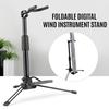 Foldable Digital Wind Instrument Stand Adjustable Metal Aerophone Holder Musical Instrument Stand