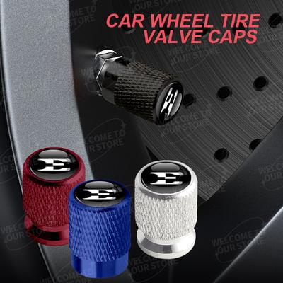 Aluminum For E Logo Stinger Sorento K5 K9 K3 K2 Stonic GT Line 4pcs Car Decor Wheel Tire Valve Caps Stem Cover Accessories