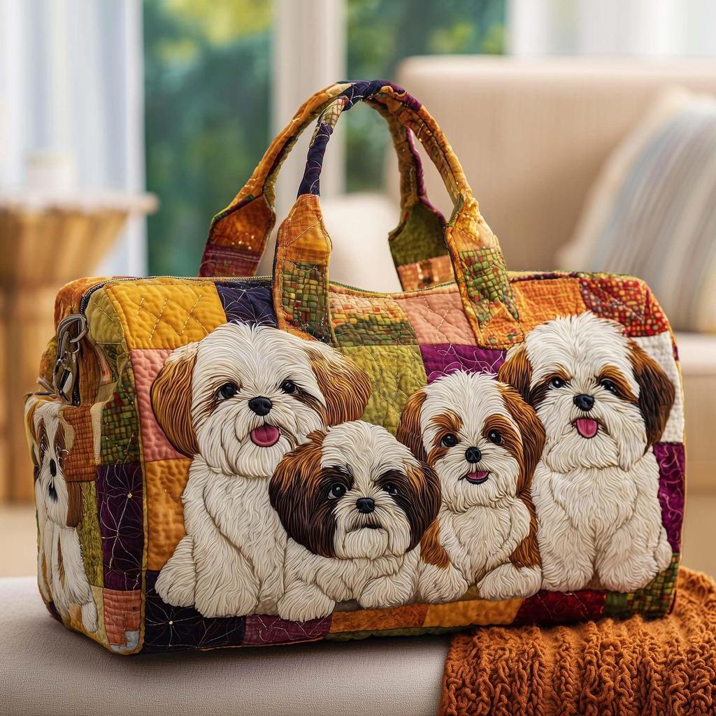 Puppy Series 4 Women's Yoga Travel Handbag with 3D Digital Print