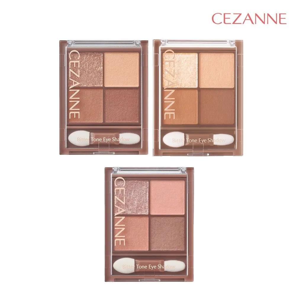 CEZANNE Bitter Tone Transparent Matte High-Gloss Eyeshadow Palette 01 Orange ganache