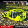 Okulary motocrossowe okulary przeciwsłoneczne motocyklowe męskie MTB ATV maska ​​ochrona przed wiatrem narciarstwo jazda na rowerze wyścigi gogle terenowe