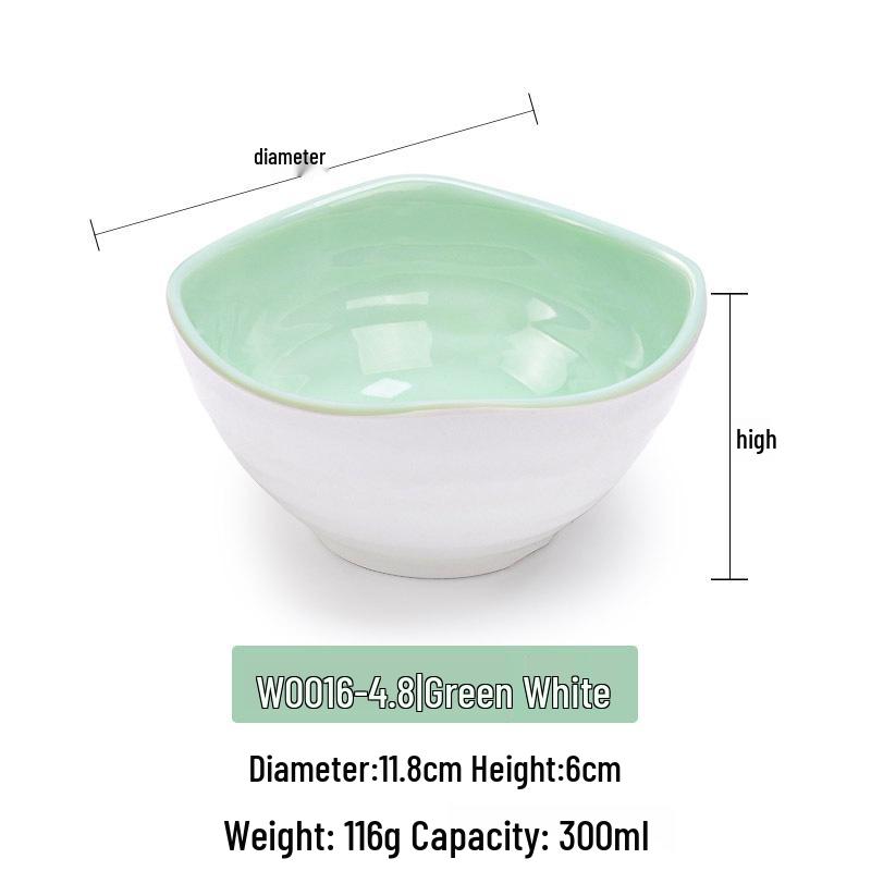 Melamine Imitation Porcelain Square Plastic Bowl for Restaurants and Hotels - Perfect for Fast Food, Barbecue, Bibimbap, and Desserts.