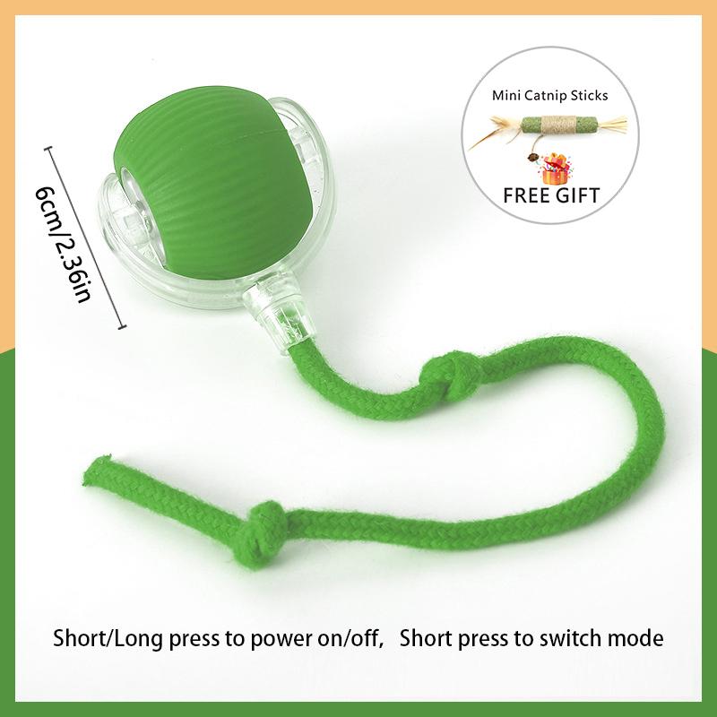 USB dobíjecí interaktivní hračky pro kočky, míčky pro mazlíčky, chytrý automatický elektrický kutálející se míček pro koťata, škrabadla na ocas s kočičí mátou, dárky