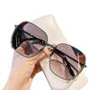 Viney Sunglasses Sunglasses Femininity Big Face Thin Summer Versatile Glasses Uv Protection