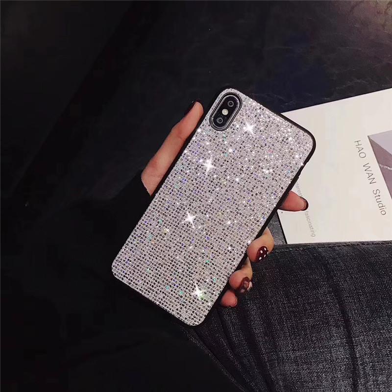 Suitable for Samsung S22 Mobile Phone Case A73 Square Glitter Sequin Anti-drop Case A33 Fashionable Foreign Trade Model