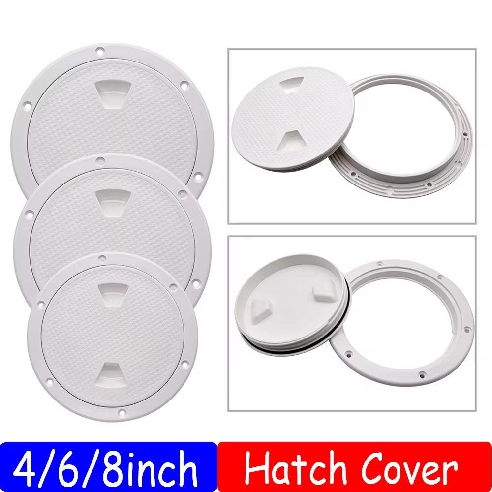 Round Hatch Cover 4 6 8 inch Non-Slip Inspection Hatches  For Boat Yacht Marine
