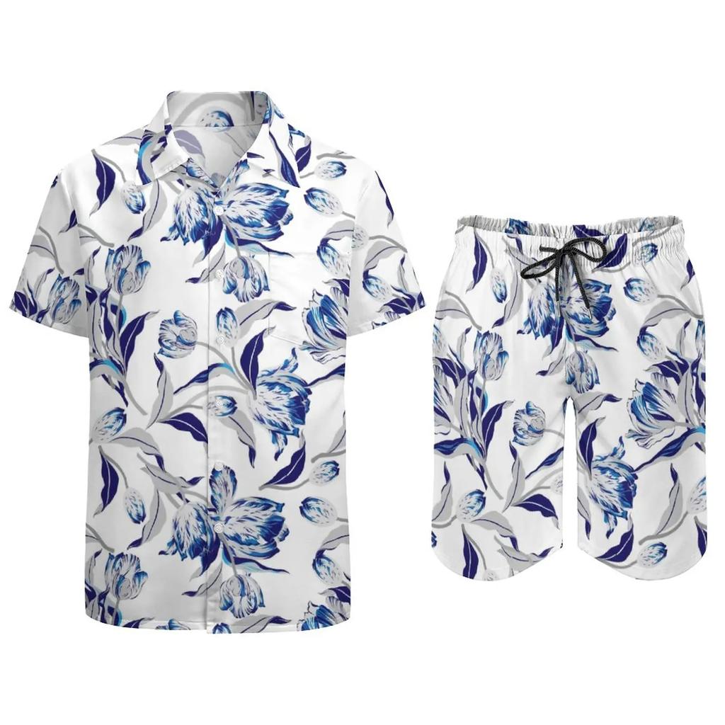 Psychedelic Magic Mushroom Men Sets Printed 3D Print Casual Shirt Beach Shorts Oversized 2Pcs Set Vacation Hawaiian Man Suits