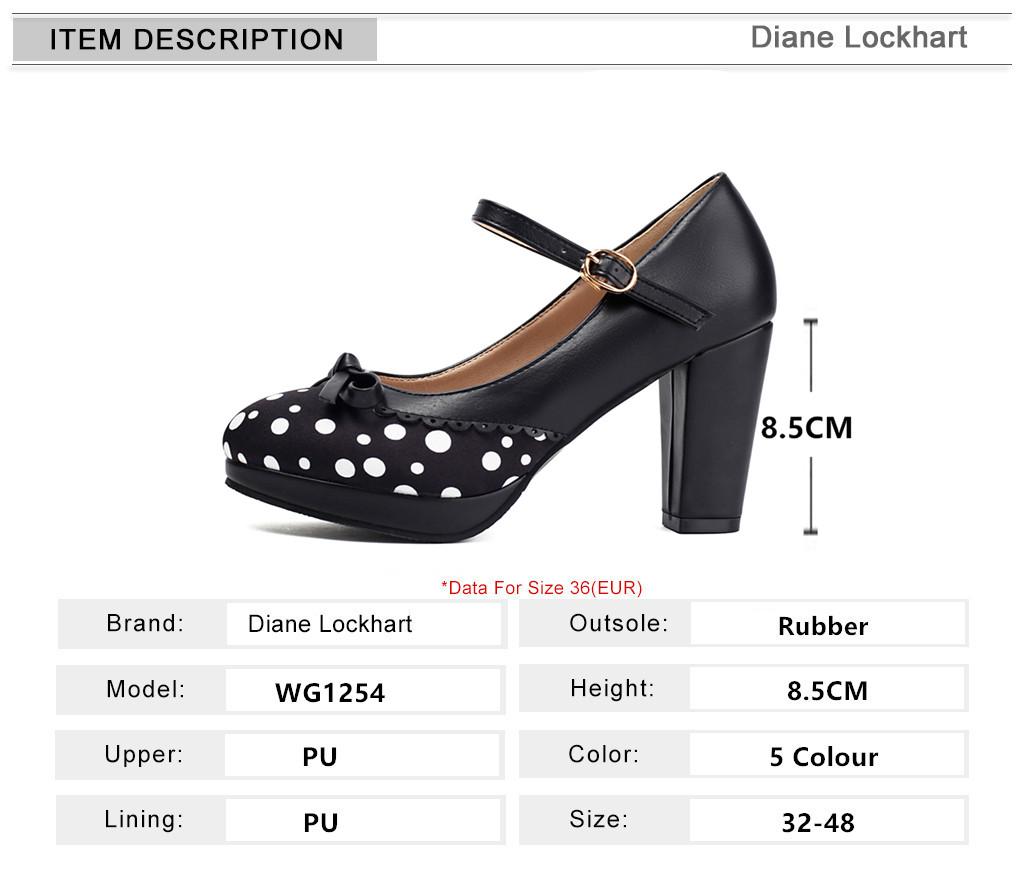 Fashion Lolita Shoes Women Oxford Pumps Cute Platform High Heels Retro Vintage Shoes for Women Mary Janes Round Toe Ankle Strap Shoes