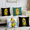 Banana Cat Meme Cushion Cover For Pillow Printing Sofa Decoration Home Car Room Coffee Shop Office Nordic Simplicity