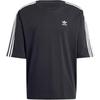 Adicolor Oversized T-shirt Asia Sizing 'Black White' Men's IZ1832
